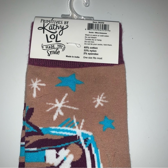 ☀️4/$15 Sale☀️ Primitives By Kathy ~ Lol Socks~ New~ One Size Fits Most - Picture 8 of 8